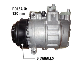 COMPRESORES AIRE ACONDICIONADO LIVIANOS MERCEDES BENZ C180/C280 POLEA 6PK - ADAPTACION SPRINTER 415/515_