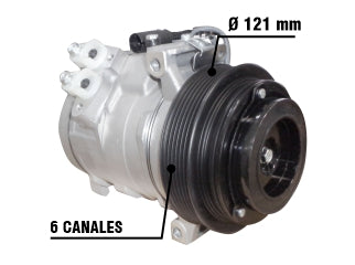 COMPRESORES AIRE ACONDICIONADO LIVIANOS MERCEDES BENZ SPRINTER 415-515 09/.. / TRASERO BRIDA LADO IZQUIERDO / TIPO DENSO_