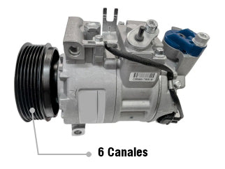 COMPRESORES AIRE ACONDICIONADO LIVIANOS AUDI A4/A6/Q5 - 7SEU17C - 6 CANALES 8TR-TA_
