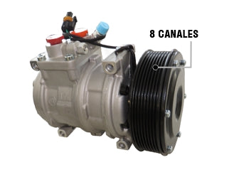 COMPRESORES AIRE ACONDICIONADO PESADOS JOHN DEERE AGRICOLA / TIPO DENSO 10PA17C / 24V / OEM AT172975 / 8YZ-CA_