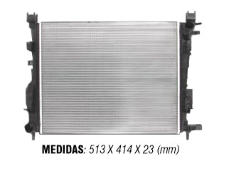 RADIADORES LIVIANOS RENAULT DUSTER/OROCH/SANDERO/LOGAN/KANGOO 1.6/2.0 2014/.._