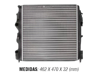 RADIADORES LIVIANOS RENAULT KANGOO 1.5 DCI K9K 08/18 / C/AA / CAJA MANUAL /  ALETADO / 470X462X32 / OEM 8200240818_