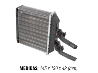 RADIADORES DE CALEFACCION CHEVROLET CORSA/COMBO 94/99 ALETADO 145X190X42MM // OEM 52463287_