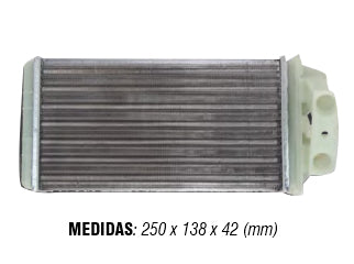 RADIADORES DE CALEFACCION FIAT PALIO/SIENA 01/18/STRADA 03/18 ALETADO 250X138X42MM // OEM 46723061 - 7082319_
