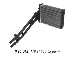 RADIADORES DE CALEFACCION FIAT PALIO 326/GRAND SIENA 12/18/ARGO 17/19/CRONOS 18/20/UNO NOVO 10/16/FIORINO 14/18 177X154X42MM_