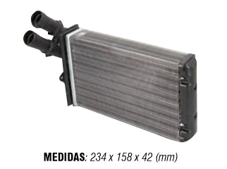 RADIADORES DE CALEFACCION PEUGEOT PARTNER 98/19/306 95/99 / CITROEN BERLINGO 10/19 ALETADO 234X158X42MM // OEM 6448.78_