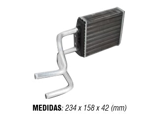 RADIADORES DE CALEFACCION VOLKSWAGEN GOL 95/99/SAVEIRO 98/99 ALETADO 160X158X42MM // OEM BC5116410005_