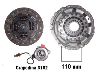 KIT DE EMBRAGUES LIVIANOS CHEVROLET ONIX/PRISMA 1.4 8V DIAMETRO: 200 MM / 14 ESTRIAS / CRAPODINA HIDRAULICA 3102_