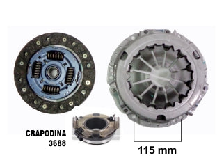 KIT DE EMBRAGUES LIVIANOS TOYOTA ETIOS 1.5 16V 01/10 DIAMETRO: 190 MM / 19 ESTRIAS_