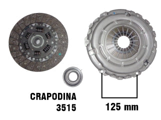 KIT DE EMBRAGUES LIVIANOS CHERY TIGGO 2.0 16V 2009/2015 DIAMETRO: 225 MM / 20 ESTRIAS CON CRAPODINA 3515_
