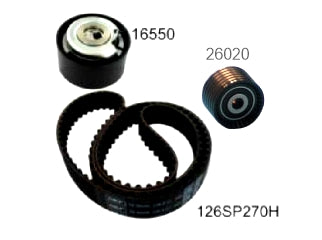 KIT DISTRIBUCION TENSOR+CORREA RENAULT CAPTUR/DUSTER/OROCH/FLUENCE 2.0 16V F4R_