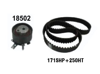 KIT DISTRIBUCION TENSOR+CORREA CHEVROLET S10/TRAILBLAZER 12/.. 2.8 CRDI DURAMAX 180 CV CORREA 171 DIENTES_