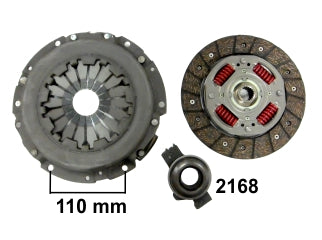 KIT DE EMBRAGUES LIVIANOS FIAT PALIO/SIENA/UNO/DUNA/STRADA MOTOR 1.7 DIESEL DIAMETRO: 200 MM / 20 ESTRIAS / CRAPODINA 2168_