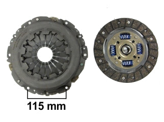 CONJUNTOS PLACA/DISCO EMBRAGUE FORD FIESTA/KA/ECOSPORT/COURIER 1.0/1.4/1.3 DIAMETRO: 180/190 MM / 17 ESTRIAS_