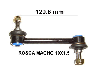 BIELETAS DE SUSPENSION FORD ECOSPORT 4X4 04/12 10X1.5 LARGO 120MM TRASERA_