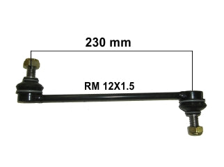 BIELETAS DE SUSPENSION FORD RANGER DELANTERA DERECHA LARGO  225.5MM - ROSCA 12X1.5_