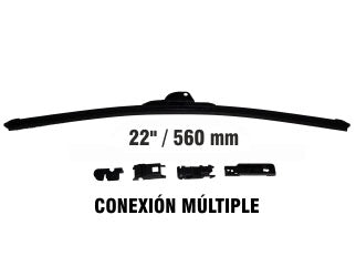 ESCOBILLAS ESCOBILLA 22 PULG AEROTWIN CALIDAD PREMIUM CONEXIONES MULTICLIP_