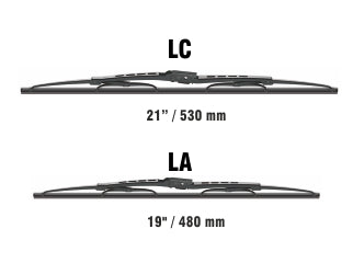 ESCOBILLAS KITS TOYOTA HILUX 2.5 - 3.0 05/15 / 21 PULGADAS LC + 19 PULGADAS LA_
