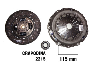 KIT DE EMBRAGUES LIVIANOS PEUGEOT 206/207/208/301/307/308/PARTNER / CITROEN C3/C4 1.6 16V DIAM: 200 MM/18 ESTRIAS/CRAPO 2523_