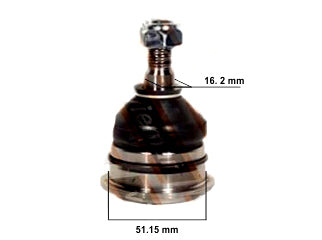 ROTULAS DE SUSPENSION NISSAN FRONTIER/NP300/PATHFINDER/D21/D22 ROTULA SUPERIOR  PARA CLAVAR - PIVOTE 16 MM - RM 14X1.5_
