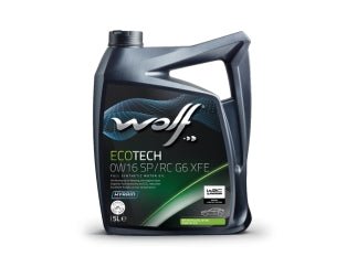 ACEITES MOTOR BIDON ACEITE SINTETICO WOLF ECOTECH 0W16 SP/RC G6 XFE X 5 L - PACK X4