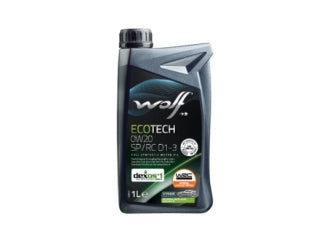 ACEITES MOTOR LATA 1 LITRO ACEITE SINTETICO WOLF ECOTECH 0W20 SP/RC D1-3 X 1 L - PACK X12
