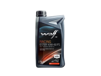 ACEITES MOTOR LATA 1 LITRO ACEITE SINTETICO WOLF RACING ESTER 10W60 FS RRBO CON ESTERES Y PAO - IDEAL COMPETICION/RACING X 1 L - PACK X12