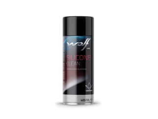 ADITIVOS SILICONA EN AEROSOL WOLF SILICONE CLEAN PULE Y REVITALIZA LOS COLORES DEL PLASTICO Y BARNIZ X 400ML_
