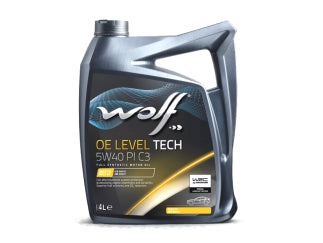 ACEITES MOTOR BIDON ACEITE SINTETICO WOLF OE LEVEL TECH 5W40 PI C3 X 4 L - PACK X4