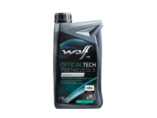 ACEITES TRANSMISION ACEITE SEMI SINTETICO WOLF OFFICIALTECH 75W140 LS GL 5 DIFERENCIAL DE DESLIZAMIENTO LIMITADO X 1 L - PACK X12