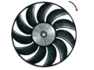 HELICES FORD ECOSPORT/FIESTA MAX/KA 1.6 ROCAM ASPIRANTE HORARIO-11 ASPAS-DIAM 345MM-AGUJERO CENTRAL 8X6MM_
