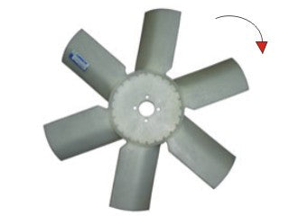 HELICES FORD F4000 MWM 229 93-96 ASPIRANTE HORARIO - 6 ASPAS - DIAMETRO 450MM - AGUJERO CENTRAL 34.95MM_