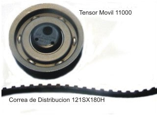 KIT DISTRIBUCION TENSOR+CORREA VOLKSWAGEN GOL/SENDA/QUANTUM / FORD RSCORT/GALAXY/ORION- RECOMENDADO PARA VEHICULOS CON GNC_