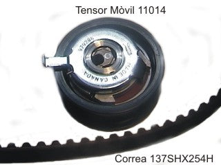 KIT DISTRIBUCION TENSOR+CORREA VOLKSWAGEN GOL/GOLF/POLO/SAVEIRO/PASSAT / SEAT CORDOBA/IBIZA MOTOR 1.9 D/SD/TD_