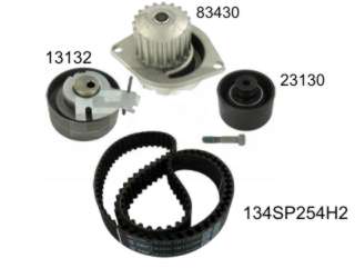 KIT DISTRI TENSOR+CORREA+BOMBA PEUGEOT 206/307/406/PARTNER / CITROENC3/XSARA1.6 16V TU5JP4 + BOMBA 83430_