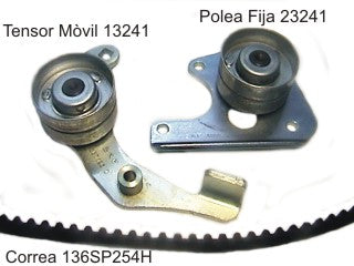 KIT DISTRIBUCION TENSOR+CORREA PEUGEOT 306/405/PARTNER/EXPERT/BOXER/CITROEN JUMPER/BERLINGO/C15/FIAT DUCATTO-1.9D-TD 02/405 -1992 _