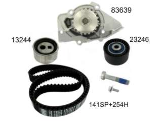 KIT DISTRI TENSOR+CORREA+BOMBA PEUGEOT 206/306/307/406/607/PARTNER 2.0HDI / CITROEN XSARA/BERLINGO/PICASSO/C4 + BOMBA 83639_
