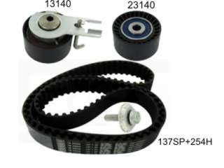 KIT DISTRIBUCION TENSOR+CORREA PEUGEOT 307/408/PARTNER/EXPERT CITROEN C4/C4 PICASSO/BERLINGO 1.6 16V HDI DV6TED4_