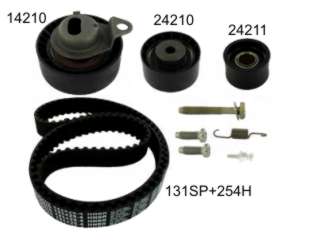 KIT DISTRIBUCION TENSOR+CORREA FORD ESCORT/FIESTA/MONDEO 1.6 16V / 1.8 16V ZETEC_