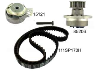 KIT DISTRI TENSOR+CORREA+BOMBA CHEVROLET CORSA 1.6 KIT DE DISTRIBUCION CON BOMBA DE AGUA_