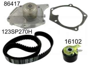 KIT DISTRI TENSOR+CORREA+BOMBA RENAULT CLIO II/KANGOO/MEGANE/SANDERO/SCENIC/LOGAN/SANDERO 1.5 DCI K9K + BOMBA 86417_