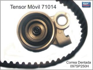KIT DISTRIBUCION TENSOR+CORREA TOYOTA HILUX 05/.. 2.5 D - 3.0 D 2KD-1KD - SIN PISTON HIDRAULICO_