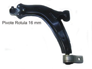 PARRILLAS DE SUSPENSION PEUGEOT PARTNER / CITROEN BERLINGO 93/01 IZQUIERDA CON ROTULA PIVOTE 16 MM_