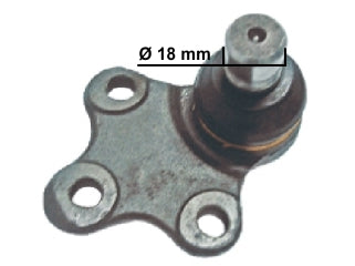 ROTULAS DE SUSPENSION PEUGEOT PARTNER/CITROEN BERLINGO ROTULA INFERIOR PIVOTE 18 MM_