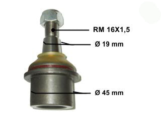 ROTULAS DE SUSPENSION LAND ROVER DISCOVERY II 95-05 ROTULA SUPERIOR 16MM_