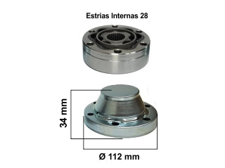 JUNTAS DESLIZANTE LADO CAJA VOLKSWAGEN AMAROK/TOUAREG 2.0 16V TDI 10/.. ESTRIAS 28-LARGO 112MM-KIT COMPLETO CAJA TRANSFERENCIA_
