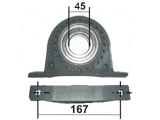 RODAMIENTOS DE CARDAN LIVIANOS IVECO DAILY 35.10 98-07/49.10 94-01/49.12 00-07 SOPORTE DE CARDAN 45X167MM_