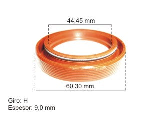 RETENES MOTOR LIVIANOS FORD FALCON/F100 6 CILINDROS 188-221 RETEN DISTRIBUCION 44.45X60.30X11.11 MM - GIRO H_