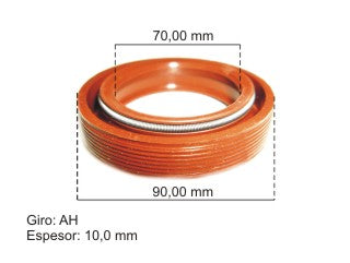 RETENES MOTOR LIVIANOS RENAULT 12/4/6 / FIAT 125/MULTICARGA RETEN BANCADA TRASERO 70.00X90.00X10.00 MM - GIRO AH_