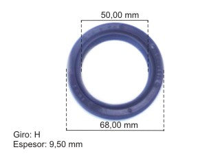 RETENES MOTOR LIVIANOS RENAULT CLIO/KANGOO/MEGANE 1.9 D F8Q / PEUGEOT 505 2.2 ZDJL CIGUENAL DELANTERO 50.00X68.00X10.00 MM_